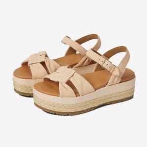 UGG Neusch Platform Sandal Peach Fuzz Suede
